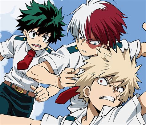 1080p Free Download Anime Izuku Midoriya Shoto Todoroki Katsuki