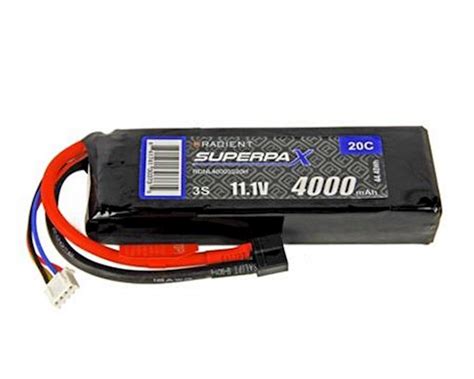 Radient 3S 20C LiPo Battery (11.1V/4000mAh) [RDNL40003S20H] | Airplanes - HobbyTown