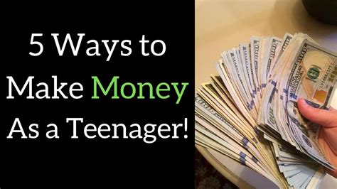 How to earn money as a teenager in malaysia. 5 PROVEN Ways to Make Money as a Teenager - YouTube