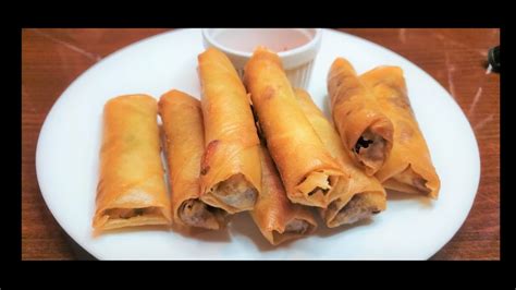 how to make authentic filipino lumpia spring rolls step by step recipe youtube
