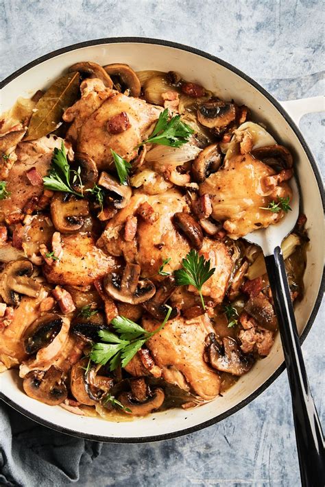 You may have heard of the classic coq au vin where chicken is slowly