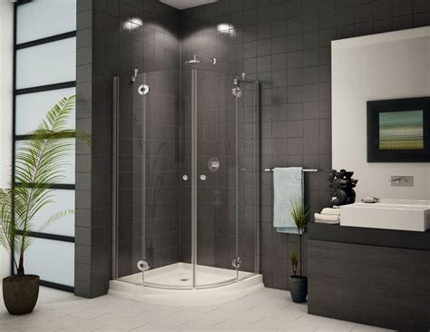 This one from ove features a rounded. Small corner shower enclosure, curved & stand up corner ...