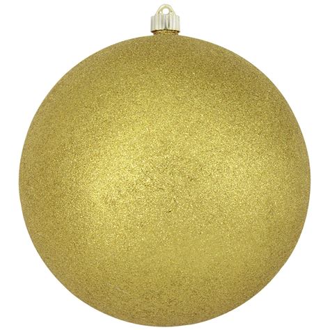 Christmas By Krebs Gold Shatterproof Glitter Christmas Ball Ornament 10