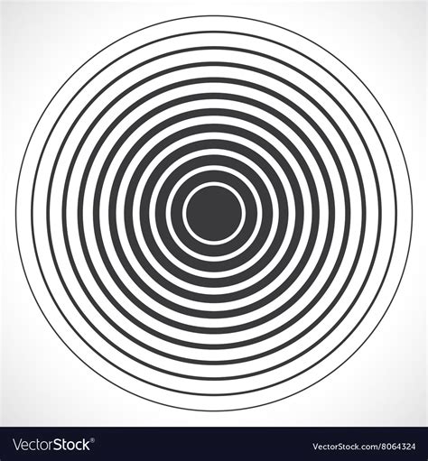 Concentric Circle Elements Royalty Free Vector Image