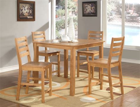 These two dimensions refer to the top of the seat to the floor. Cafe 5-PC Square Gathering Pub Counter Height Table Set ...