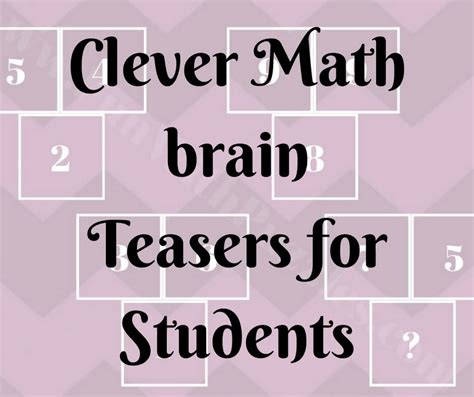 Brain Teasers Math