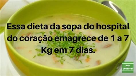 Dieta Da Sopa Para Emagrecer Em 7 Dias AtÉ 7 Kilos Receita De Sopa