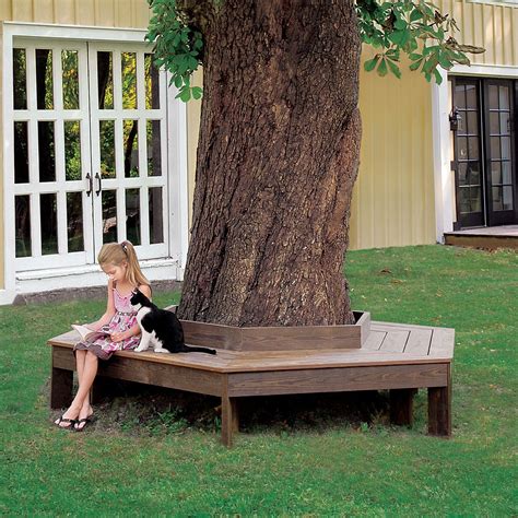 These Wrap Around Tree Benches Provide Beautiful Outdoor Seating Around