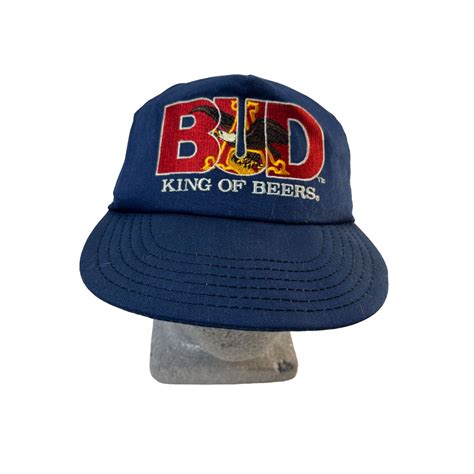 Budweiser Vintage Snapback Bud King Of Beers Eagle Large Logo Hat MADE