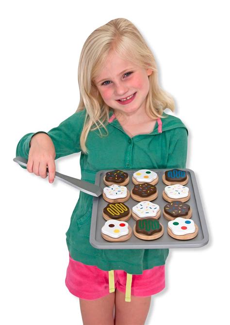 Melissa And Doug Slice And Bake Wooden Cookie Play Food Set Melissa
