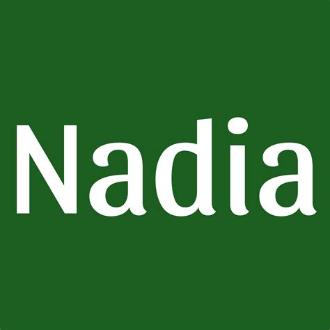 Nadia Significado Del Nombre De Mujer Nadia