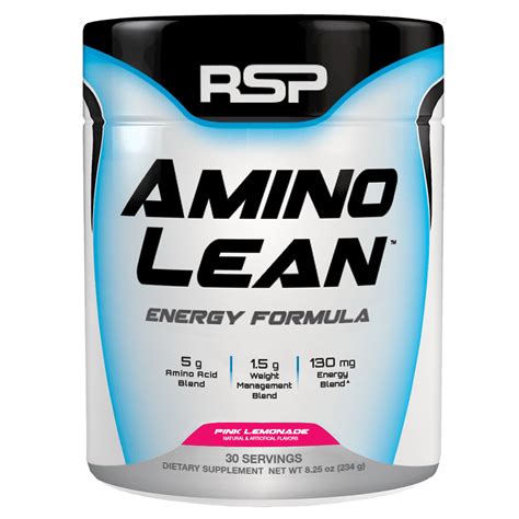 Rsp Nutrition Aminolean Pre Workout Fat Burner Amino Energy Pink