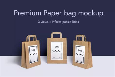 bag mockup templates  premium templates