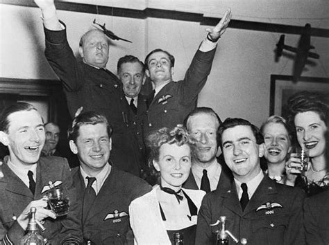 Raf Officers And Guests Celebrating The First Anniversary Of The