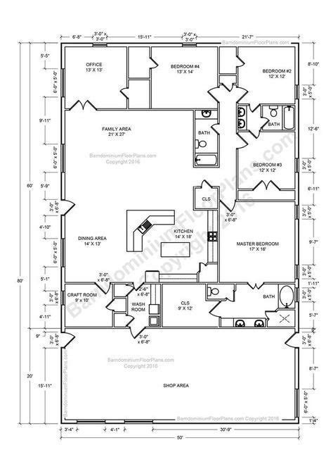 Top 20 Metal Barndominium Floor Plans For Your Home House Plans