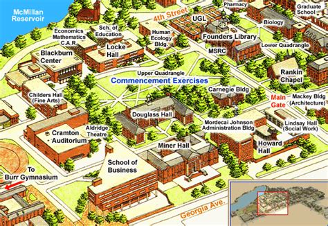 30 Howard University Campus Map Maps Database Source