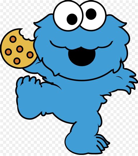 Happy Birthday Cookie Monster Elmo Biscuits Clip Art Eating Cookies