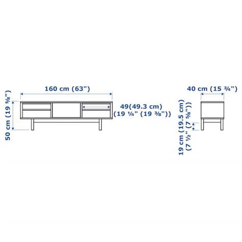 Stockholm Tv Unit Walnut Veneer 63x15 34x19 58 Ikea