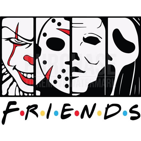 Horror Character Friends Svg Halloween Svg