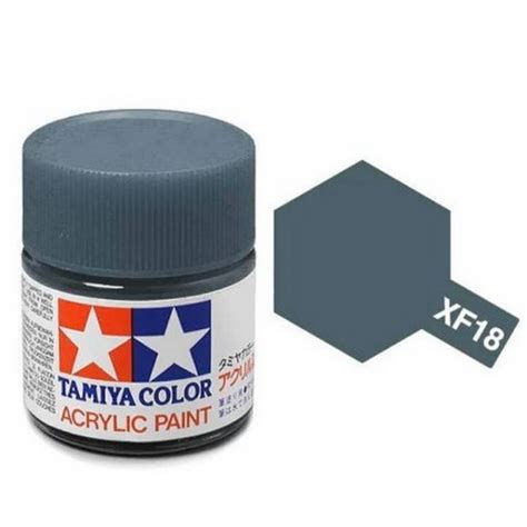Tamiya Acrylic Paint Xf 18 Flat Medium Blue 23ml 813188 De Heilige