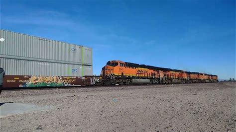 Eb Bnsf Z Train In Daggett Ca Bigbossrailfanner Youtube