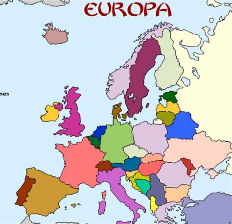 Croquis Del Mapa De Europa Imagui