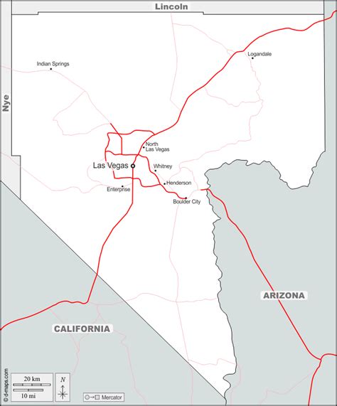 Map Of Clark County Nevada Maps Location Catalog Online
