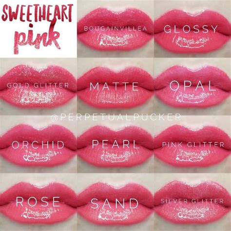 LipSense distributor #228660 @perpetualpucker Sweetheart Pink with all the glosses #Lipcolors ...