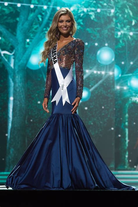 Miss Nebraska Usa Jasmine Fuelberth Pageant Evening