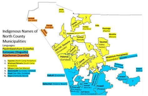 Indigenous Names Of North County Municipalities Scrolller