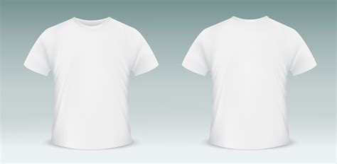Blank Tshirt Template Front And Back Side Stock Illustration Download