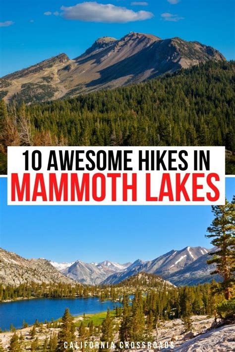 Different Landscapes Near Mammoth Lakes Found On Hiking Trails Near The