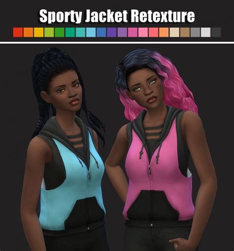 Sporty Jacket Retexture At Maimouth Sims Sims Updates