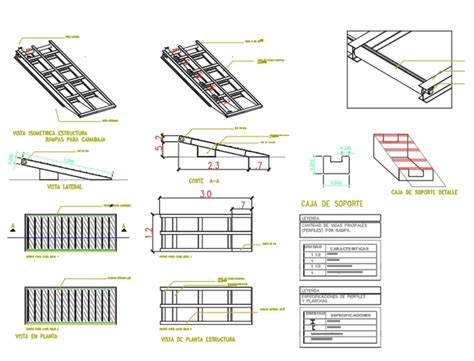 Ramp Plan Working Detail Dwg File Cadbull