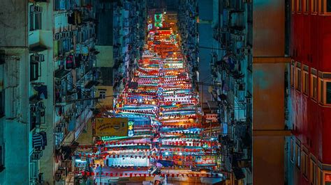 Hong Kong Night Market Cities Asia China Hong Kong Hd Wallpaper