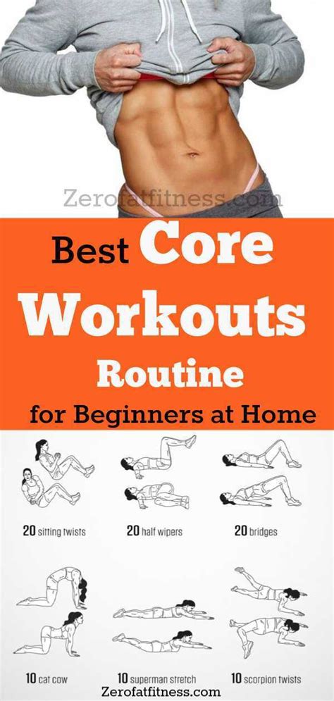 Starting into a workout routine can be very intimidating. 11 Best Core Workouts Routine for Beginners at Home- Get ...