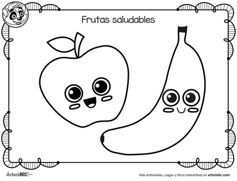 Frutas Saludables Árbol Abc Frutas Saludables Actividades De