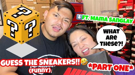My Mom Plays Epic Sneaker Guessing Game Must Watch Youtube