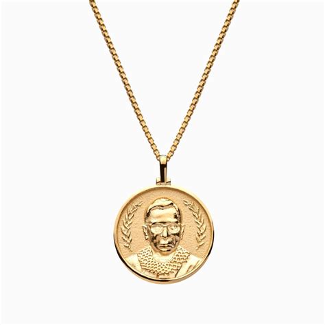Ruth Bader Ginsburg Necklace In 2022 Yellow Gold Gold 14k Yellow Gold