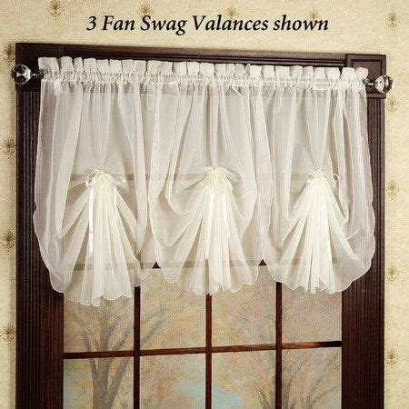 Jcpenney valance, jcpenny draperies, jc penneys curtains, jcpenney curtains valances, jcpenney curtains and valances, pennys curtains, jc recent posts. Emelia Sheer Fan Swag Valances | Swag curtains, Swag ...