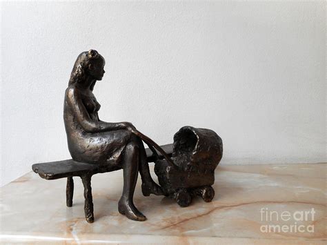 Mother With Baby Stroller Sculpture By Nikola Litchkov Pixels