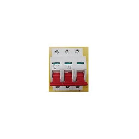 Look at the width and the number of poles which are the individual circuits that the switch controls. Three Phase 100A Main Switch