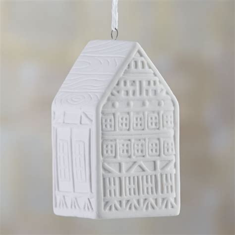 Ceramic 3 House Ornament From Crate And Barrel House Ornaments