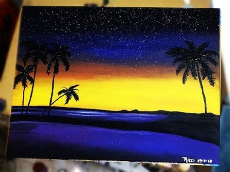 como dibujar un atardecer con temperas - cinemapichollu