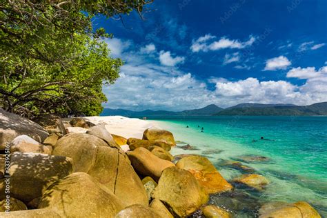 Nudey Beach On Fitzroy Island Cairns Queensland Australia Great