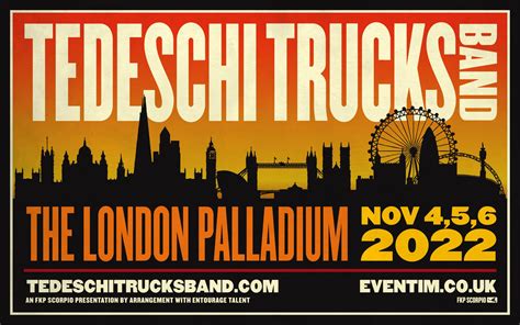 Tedeschi Trucks Band Tickets The London Palladium London Official Box Office