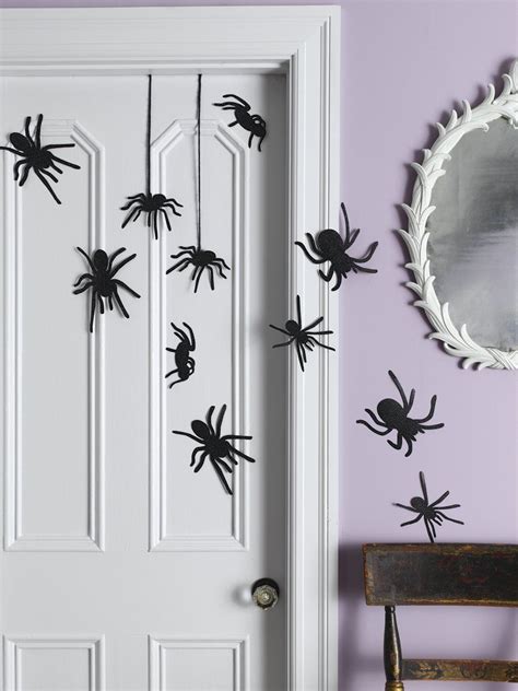 Spider Silhouettes Idea To Hang Instead Of Stick Halloween Boo