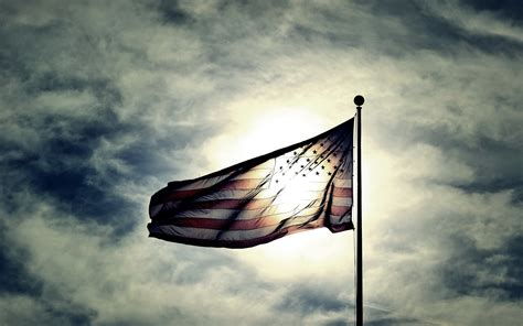 Fondos De Pantalla Estados Unidos Bandera Cielo Noche Nubes