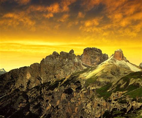 Sexten Dolomites South Tyrol Italy Stock Photo Image Of High Peak