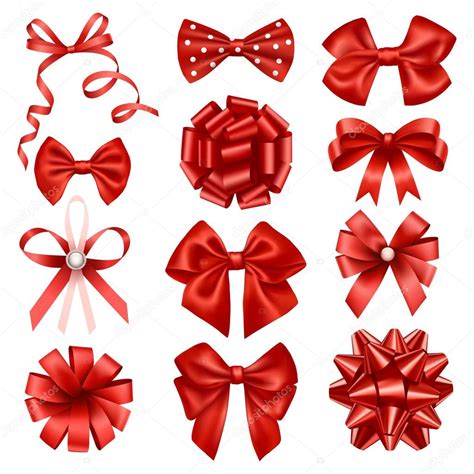 Red Ribbon Bows Stock Vector Image By ©bupu 58319507